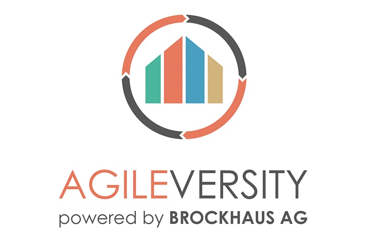 Scrum, Kanban, XP, Agile Leadership, Objectives and Key Results (OKR), Design Thinking - Unter AGILEVERSITY fasst die BROCKHAUS AG die agilen Methoden zusammen