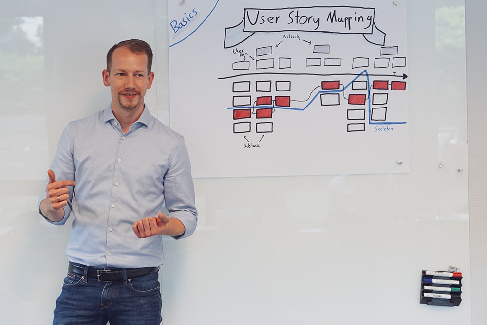 Agile Coach André Beschmann moderiert den AGILEVERSITY Agile Methoden Workshop