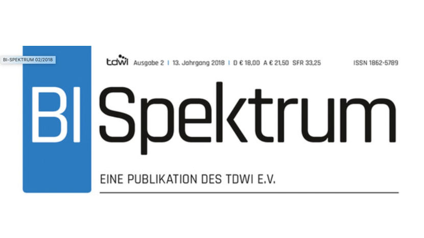 Das Bild zeigt den Kopf von der Ausgabe 2 2018 der BI Spektrum