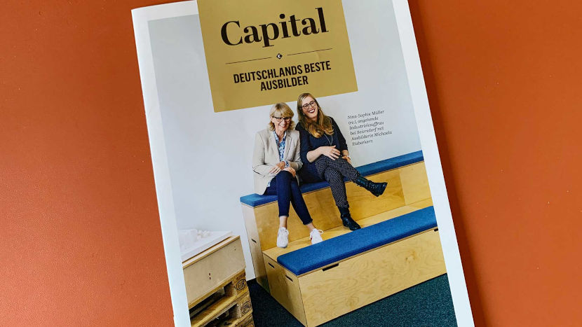 Das Foto zeigt das Titelblatt der Capital-Ausgabe "Deutschlands Bester Ausbilder"
