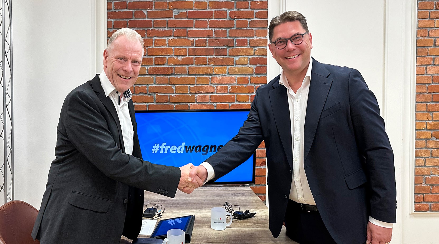 Prof. Dr. Fred Wagner im Gespräch mit Dr. Tilo Dresig, Vorstandsvorsitzenden der Viridium Gruppe