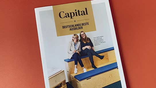 Das Foto zeigt das Cover der Capital Ausgabe Deutschlands Beste Ausbilder