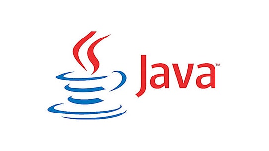 Das Logo zeigt eine stilisierte blaue Tasse mit rotem Dampf sowie den Schriftzug Java