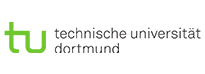 das Logo der TU Dortmund zeigt  die Buchstaben TU in grünen Lettern und den Schriftzug Technische Universität Dortmund in schwarzen Lettern daneben